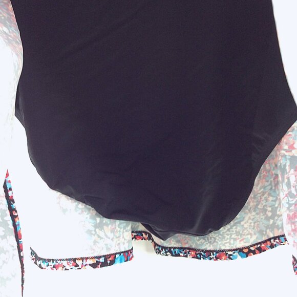 Swimsuits for All Side Slit Skort Skirt Womens Size 26 Floral A-Line Peekaboo - Picture 5 of 7